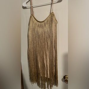 Forever 21 Fringe Overlay Mini Dress
